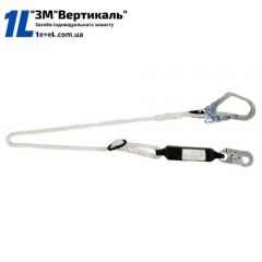 Строп канатний з амортизатором та карабінами К20 + К55 (1МСК2)